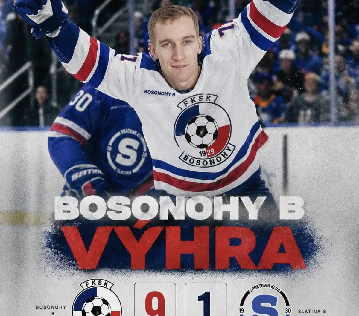 Hokejové vítězství Benfiky a hrdina Prášil